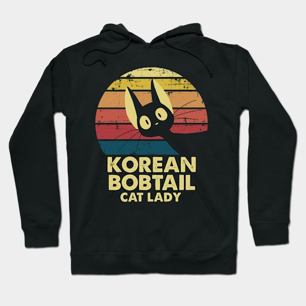 Korean Bobtail cat mom. Perfect present for mom mother dad father friend him or her Hoodie by SerenityByAlex